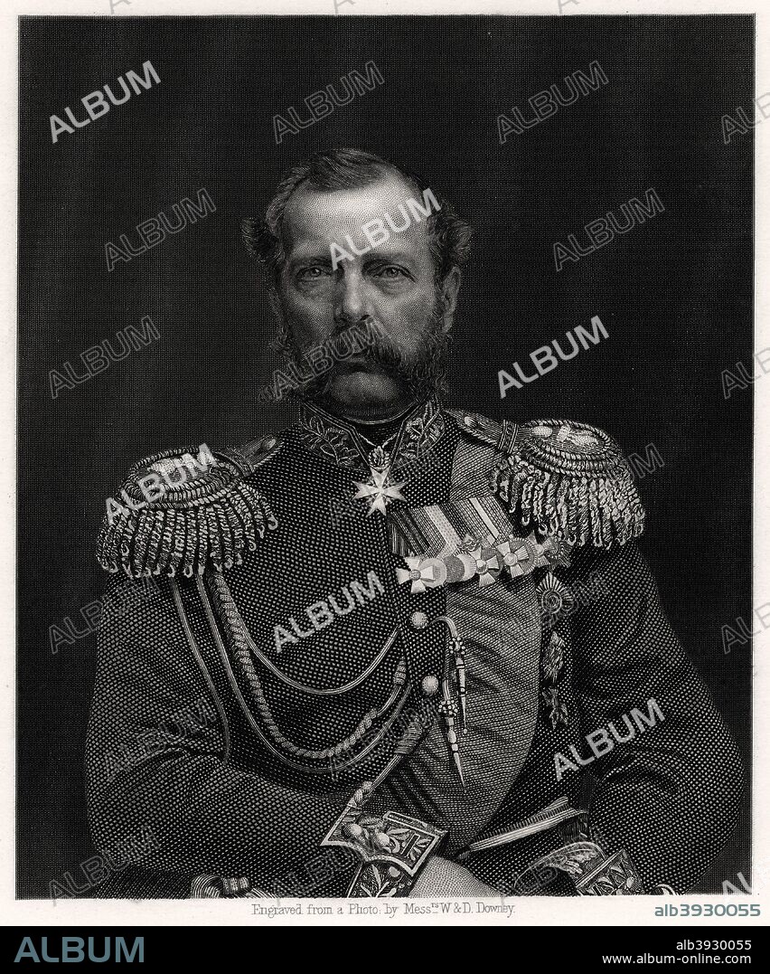 Alexander II, Tsar of Russia, 19th century. Alexander (1818-1881) was Tsar of Russia from 1855. Known as 'The Liberator', Alexander emancipated Russia's serfs in 1861. The pace of reform under Alexander's rule was too slow for some, however, and on 13 March 1881 he was assassinated in St Petersburg by a bomb thrown by a nihilist student.