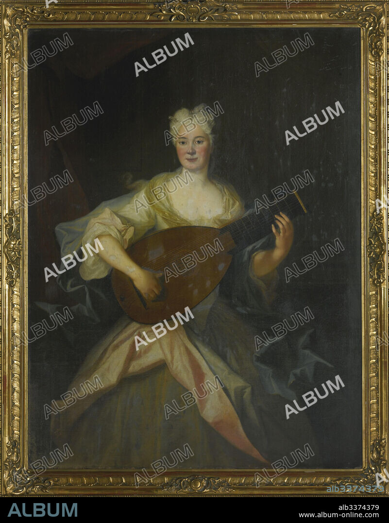LOUIS DE SILVESTRE. Portrait of Anna Constantia, Countess of Cosel (1680-1765), nee von Brockdorff.