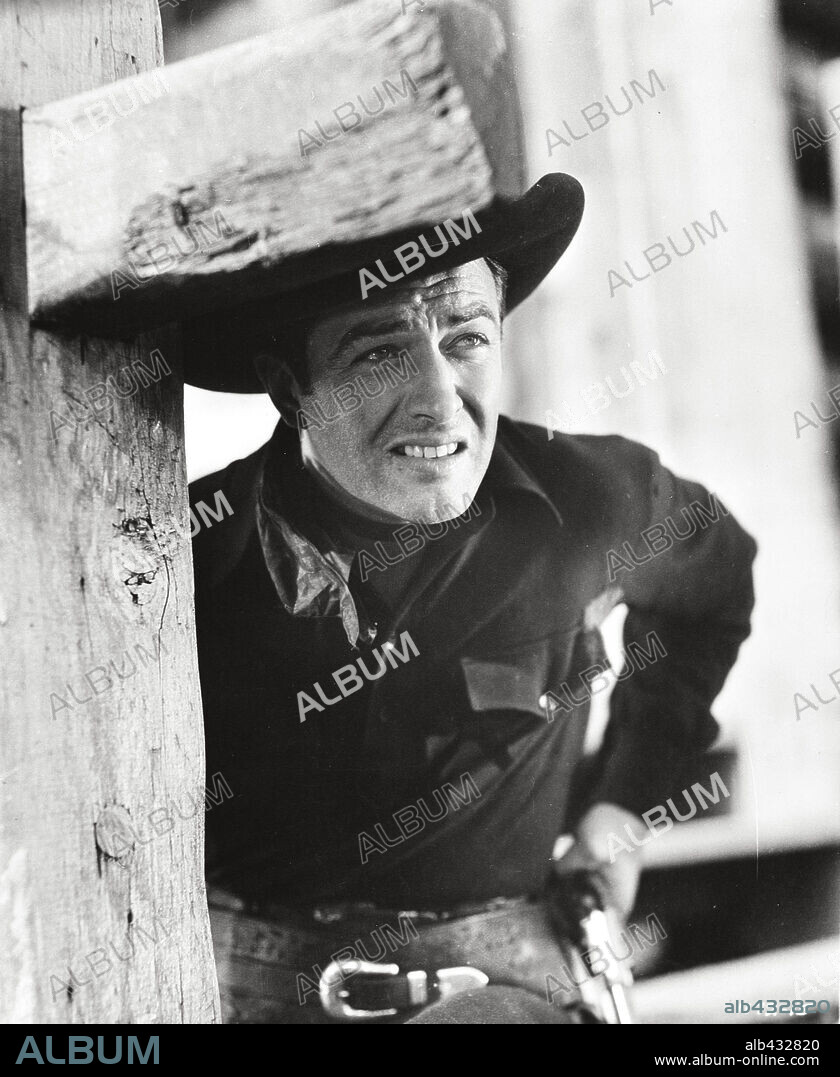 ROBERT TAYLOR en BILLY, EL NIÑO, 1941 (BILLY THE KID), dirigida por DAVID MILLER y FRANK BORZAGE. Copyright M.G.M.