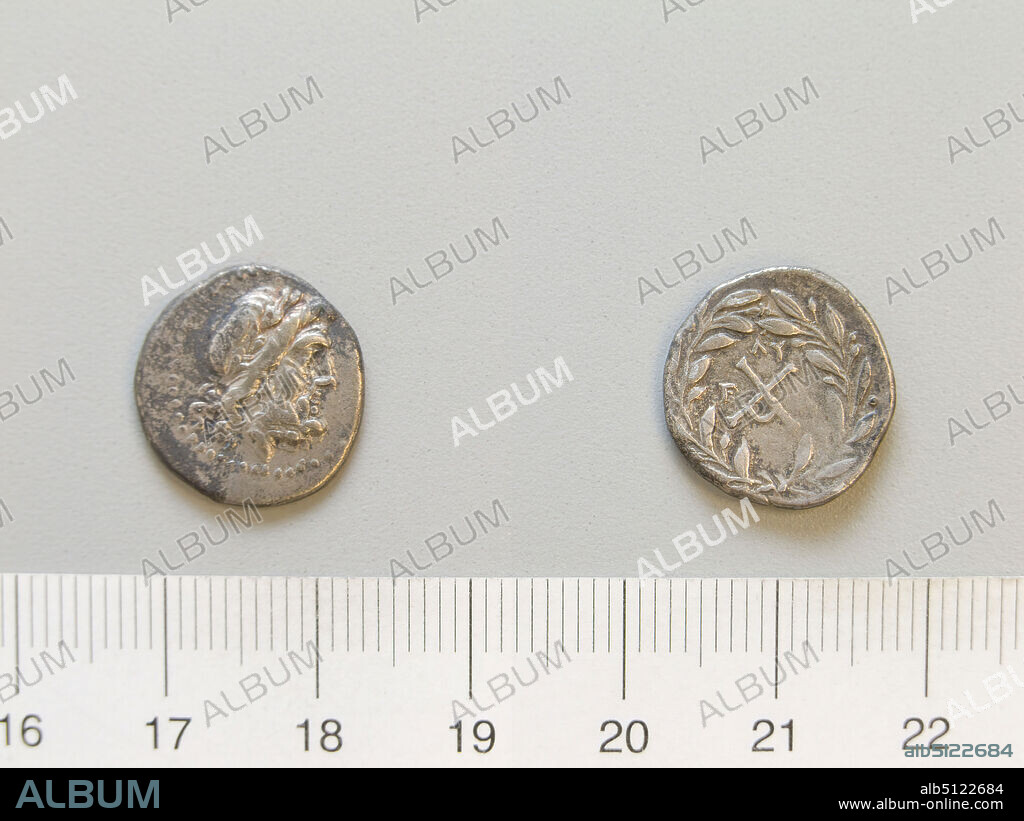 Mint: Achaean League, Coin from Elis, 191146 B.C., Silver, 2.36 g, 6:00, 15.9 mm, Made in Achaea, Greek, 2nd century B.C., Numismatics.
