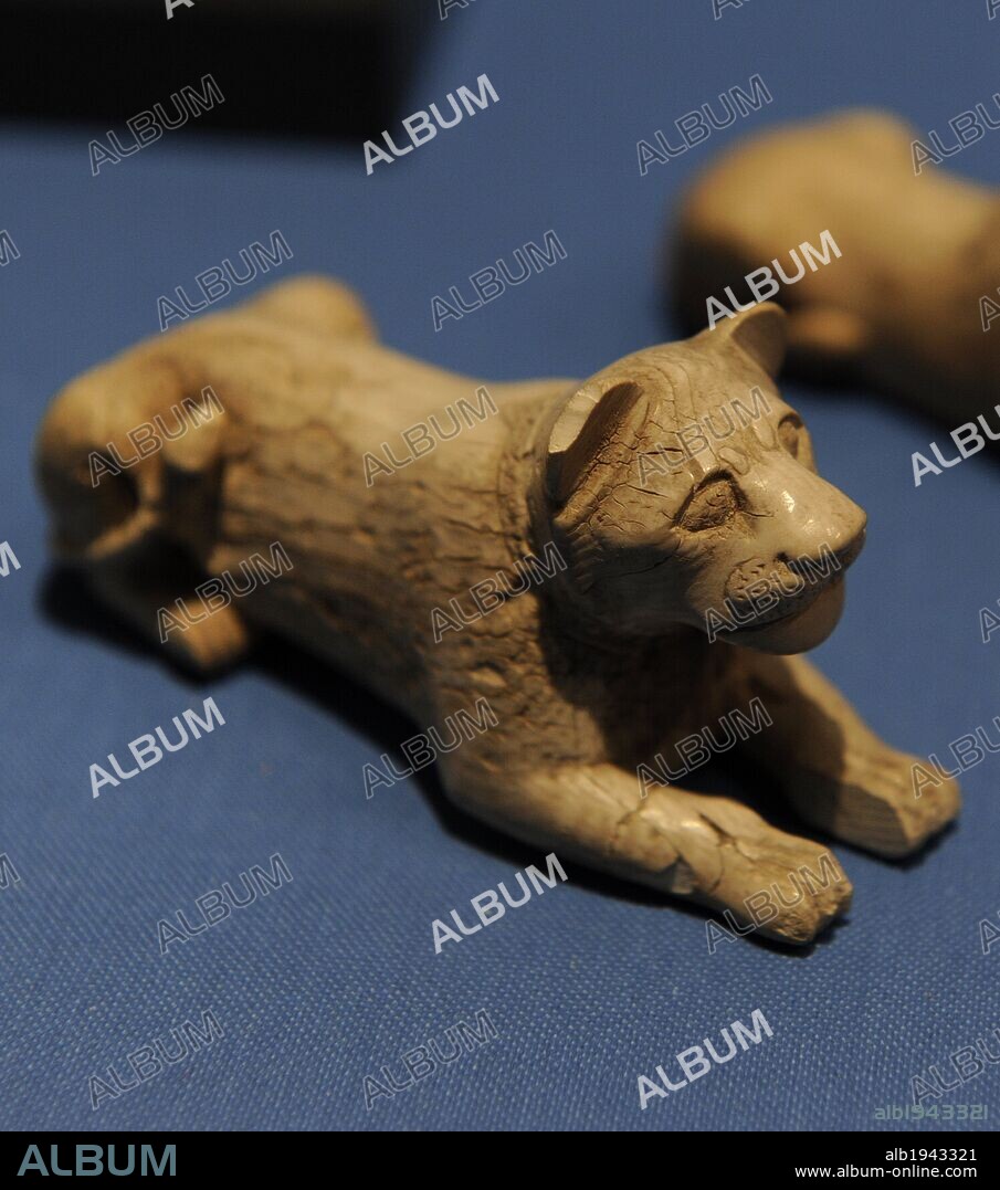 ARTE EGIPCIO. EGIPTO. Tumba de Abydos. Pieza de un león. I Dinastía. Período Arcaico. 3000-2890 a. C. Museo Carlsberg Glyptotek. Copenhague. Dinamarca. Norte Europa.