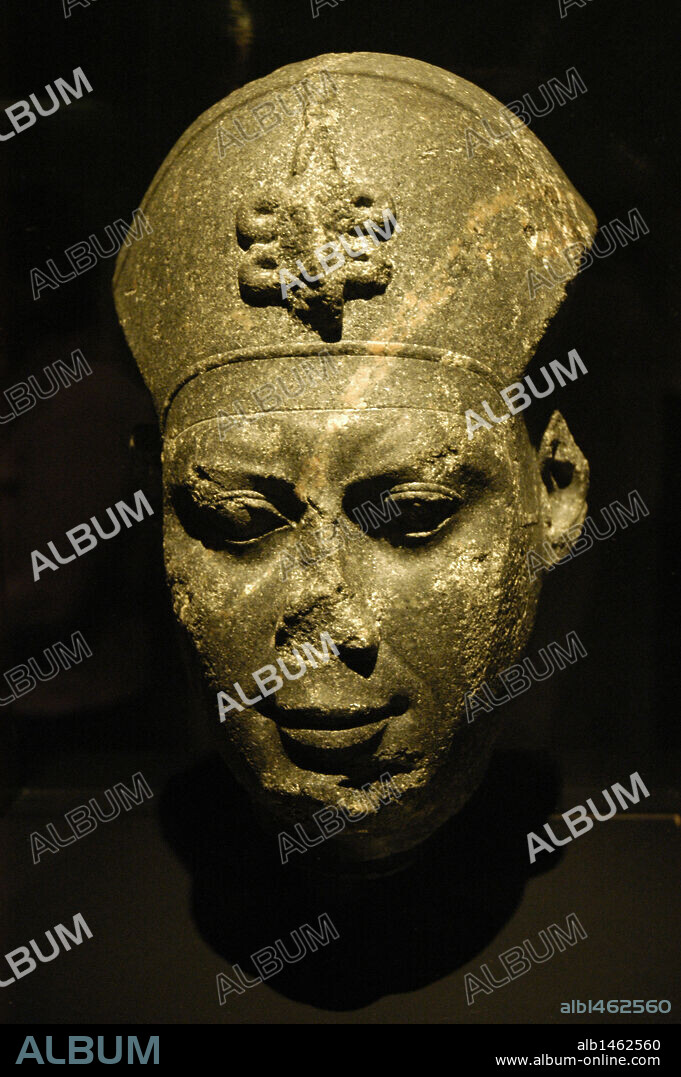 Nectanebo II (ruled in 360-342 B.C.). The third and last pharaoh of the 30th dynasty as well as the last native ruler of Ancient Egypt. Bust.