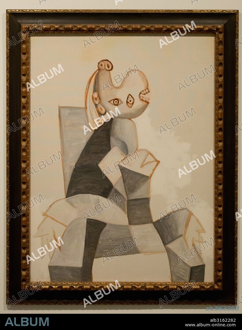 PABLO PICASSO. MUJER SENTADA EN SILLON GRIS (1939) P. R. PICASSO, M. R. SOFIA.