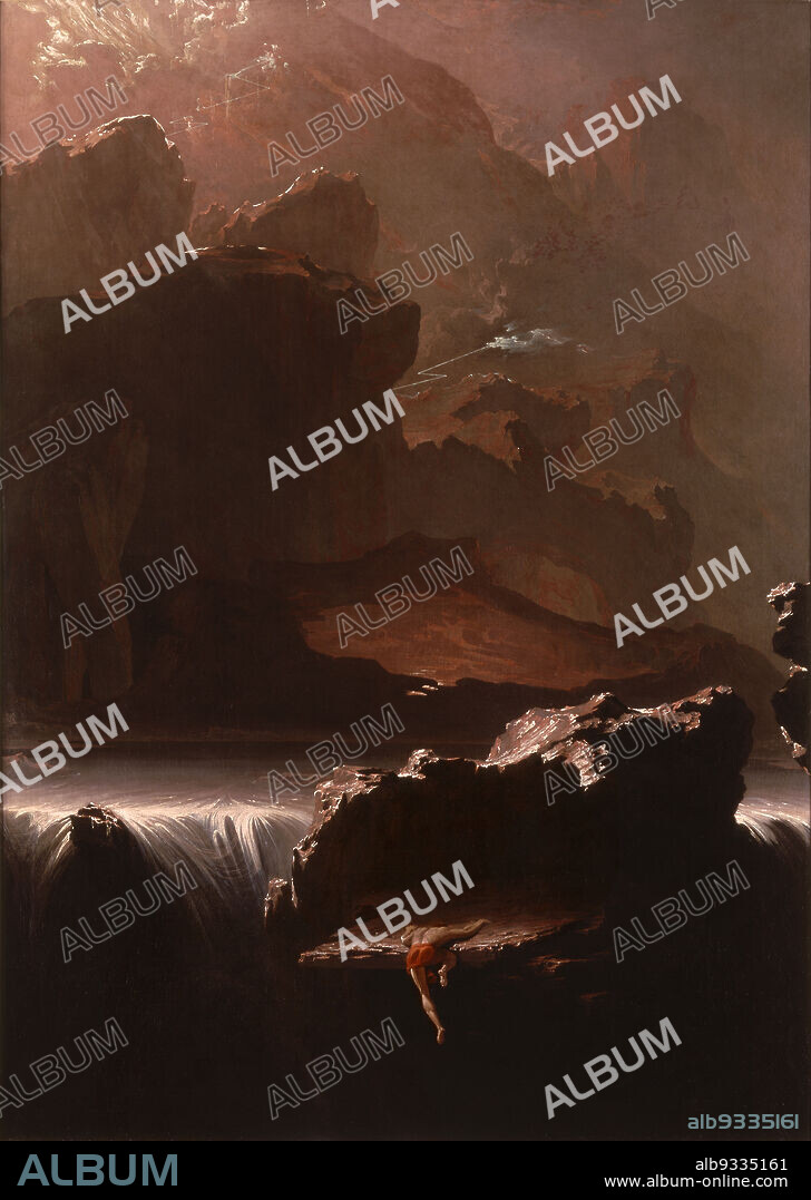 Sadak in Search of the Waters of Oblivion, John Martin, English, 1789 - 1854, 1812, Oil on canvas, Made in London, Greater London, England, Europe, Paintings, 72 1/8 x 51 5/8 in. (183.2 x 131.1 cm).