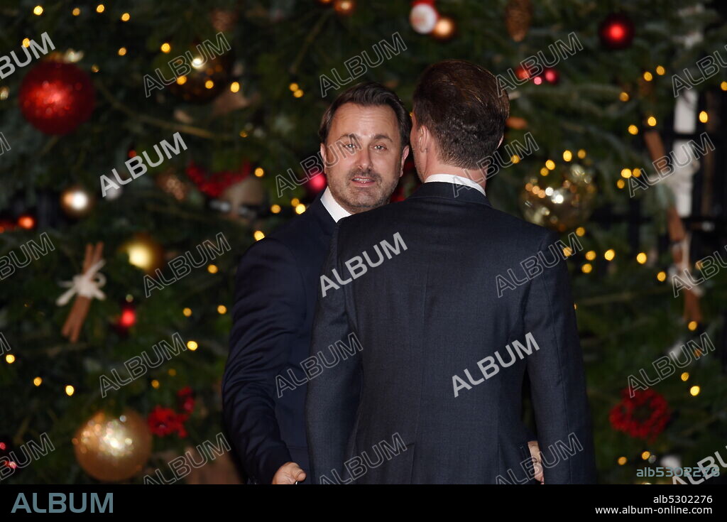 Photograph of Xavier Bettel, with his husband Gauthier Destenay, attending the NATO Summit, London, December 2019.