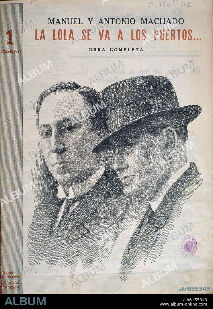 MANUEL MACHADO (1874-1947). LA LOLA SE VA A PUERTOS ESCRITA POR ANTONIO Y MANUEL MACHADO  EN 1929.