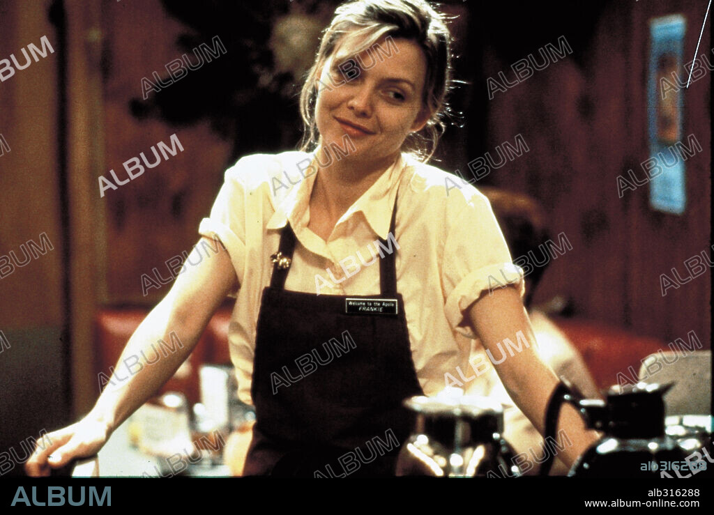 MICHELLE PFEIFFER in FRANKIE AND JOHNNY, 1991, directed by GARRY MARSHALL. Copyright PARAMOUNT PICTURES.