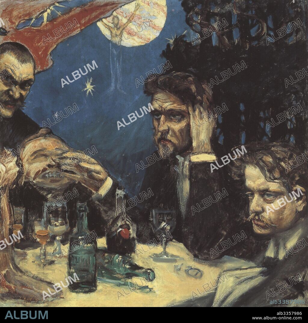 AKSELI GALLEN-KALLELA. The Symposium, (Study) Right Jean Sibelius.