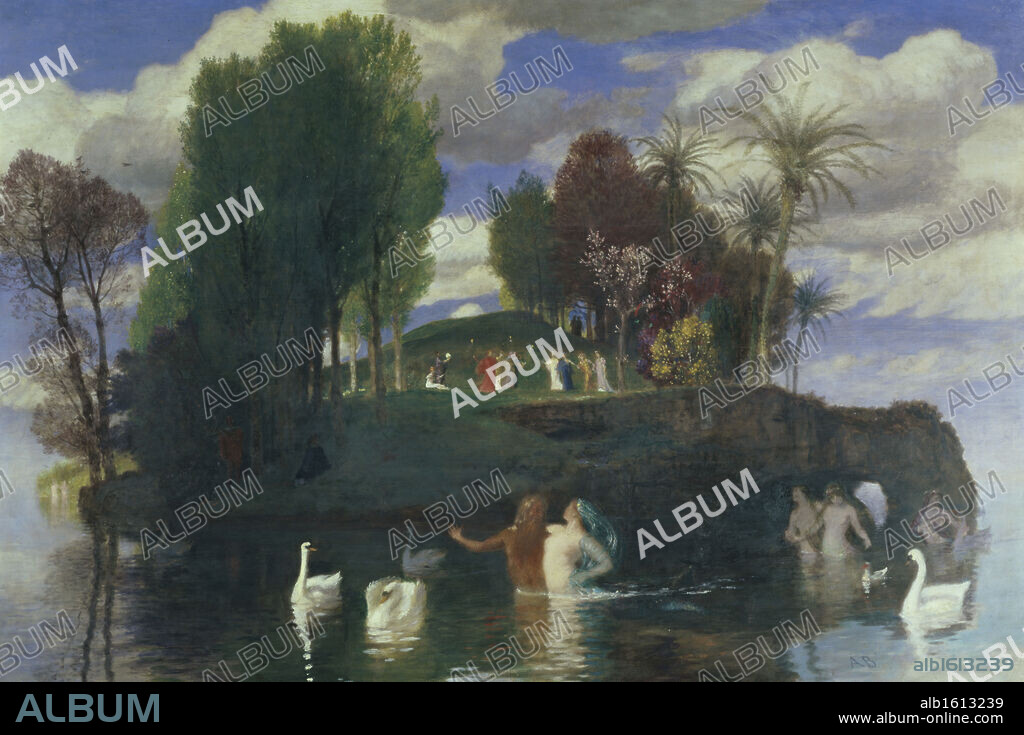 The Island of Life   Arnold Bocklin (1827-1901/Swiss)   Kunstmuseum, Bale, Germany.
