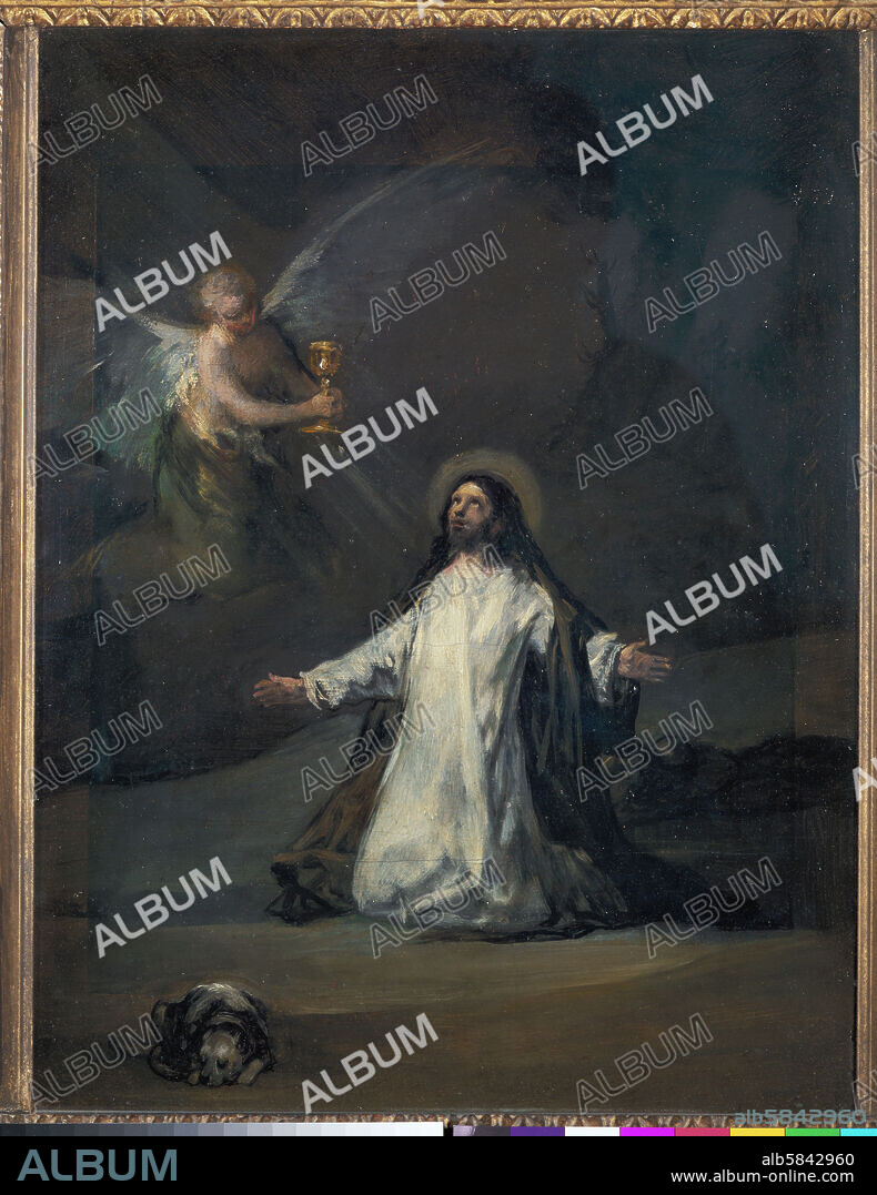 FRANCISCO DE GOYA. Christ in Gethsemane. Canvas.