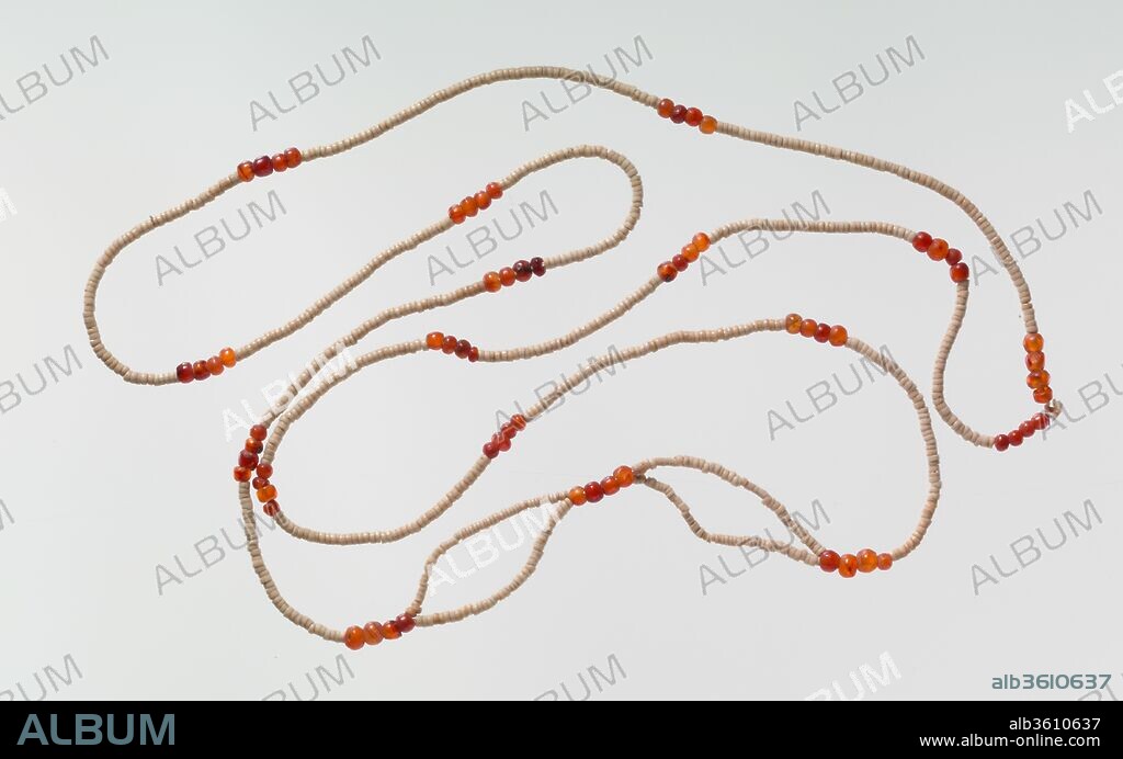 Girdle of disc and ball beads. Dimensions: L. 98 cm (38 9/16 in); Diam. of red bead 0.3 cm (1/8 in). Dynasty: Dynasty 18. Date: ca. 1550-1425 B.C..
