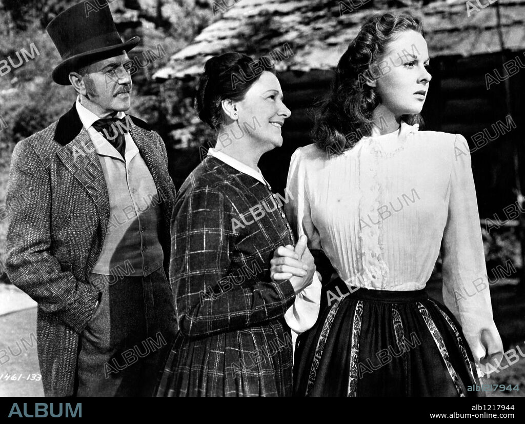 SUSAN HAYWARD en TIERRA GENEROSA, 1946 (CANYON PASSAGE), dirigida por JACQUES TOURNEUR. Copyright UNIVERSAL PICTURES.