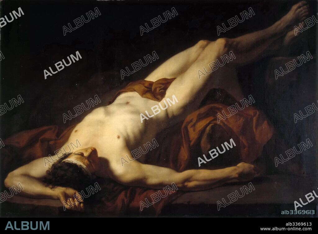 JACQUES LOUIS DAVID. Male Nude (Hector).