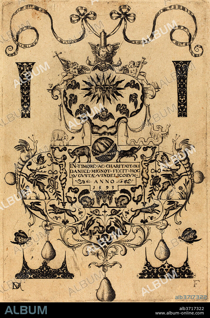 DANIEL MIGNOT. Title Page: Large Pendant. Dated: 1593. Medium: engraving.