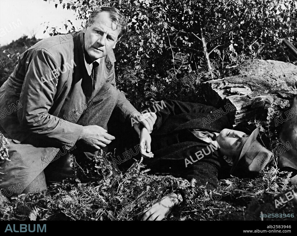 JOEL MCCREA en UN DISPARO EN LA MAÑANA, 1953 (ROUGH SHOOT), dirigida por ROBERT PARRISH. Copyright UNITED ARTISTS.