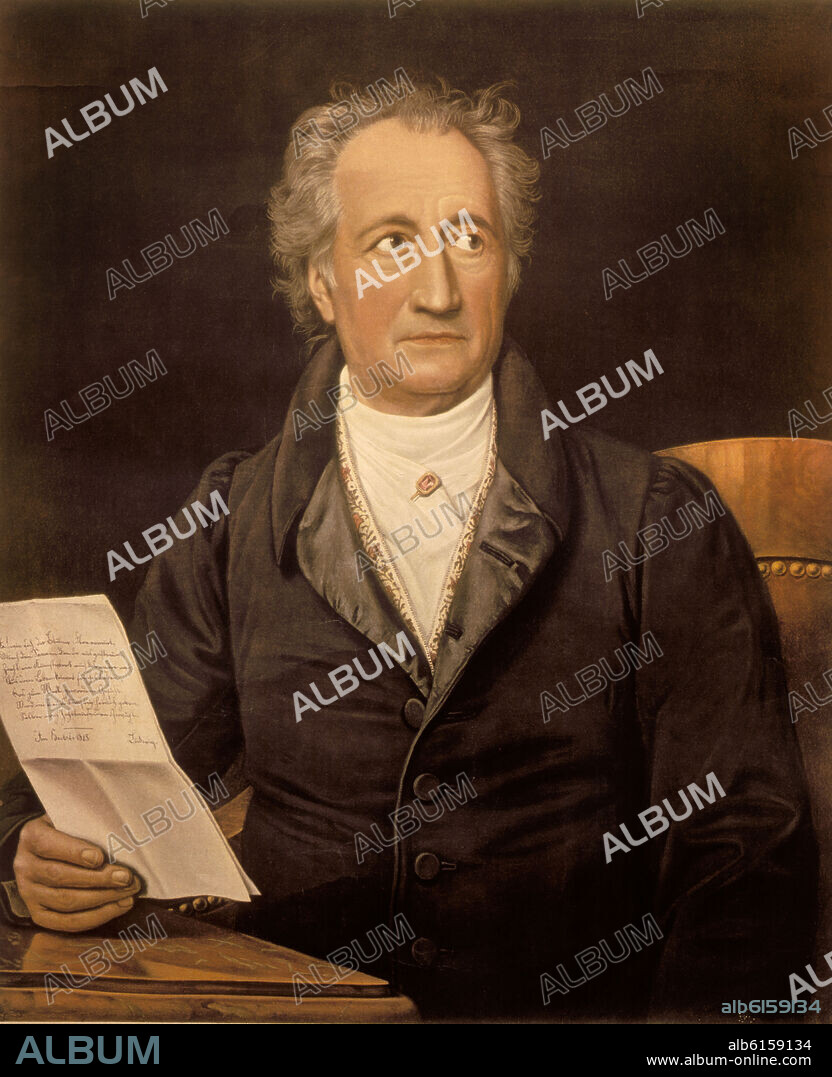 JOSEPH KARL STIELER. JOHAN WOLFGRANG GOETHE - 1749-1832 -POETA NOVELISTA Y DRAMATURGO ALEMAN.