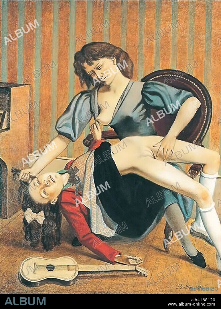 BALTHUS. The guitar lesson, 1934. Oil on canvas. 161.3 x 138.4 cm. Private collection.