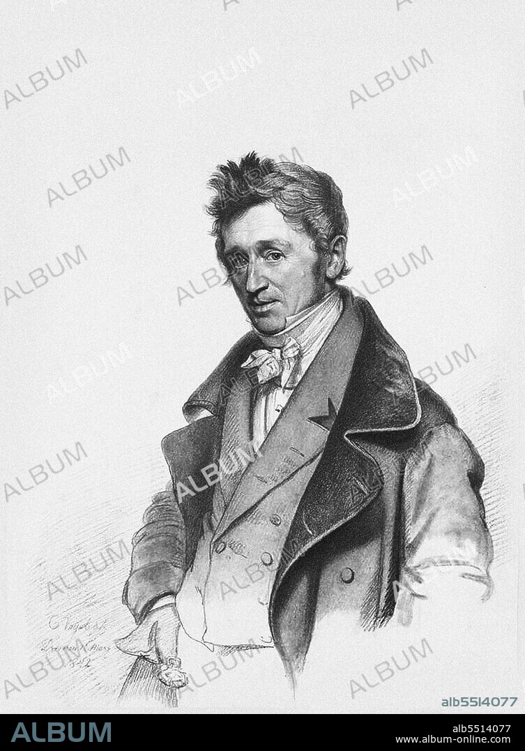VOGEL VON VOGELSTEIN, CARL CHRISTIAN, (AFTER). Portrait of the pianist and composer August Alexander Klengel (1783-1852).