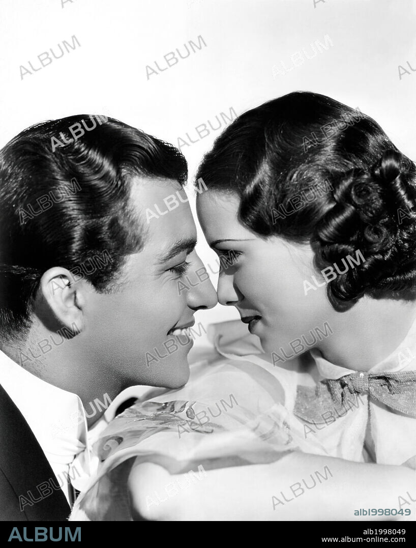 ELEANOR POWELL and ROBERT TAYLOR in BROADWAY MELODY OF 1936, 1935, directed by ROY DEL RUTH and W. S. VAN DYKE. Copyright M.G.M.