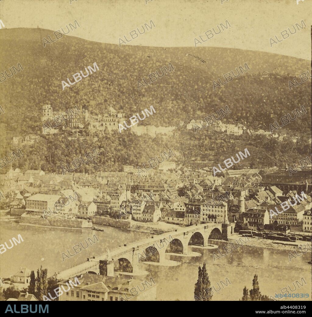 View of Heidelberg, Germany, L. Meder (German, active Heidelberg, Germany 1850s - 1870s), about 1860, Albumen silver print.
