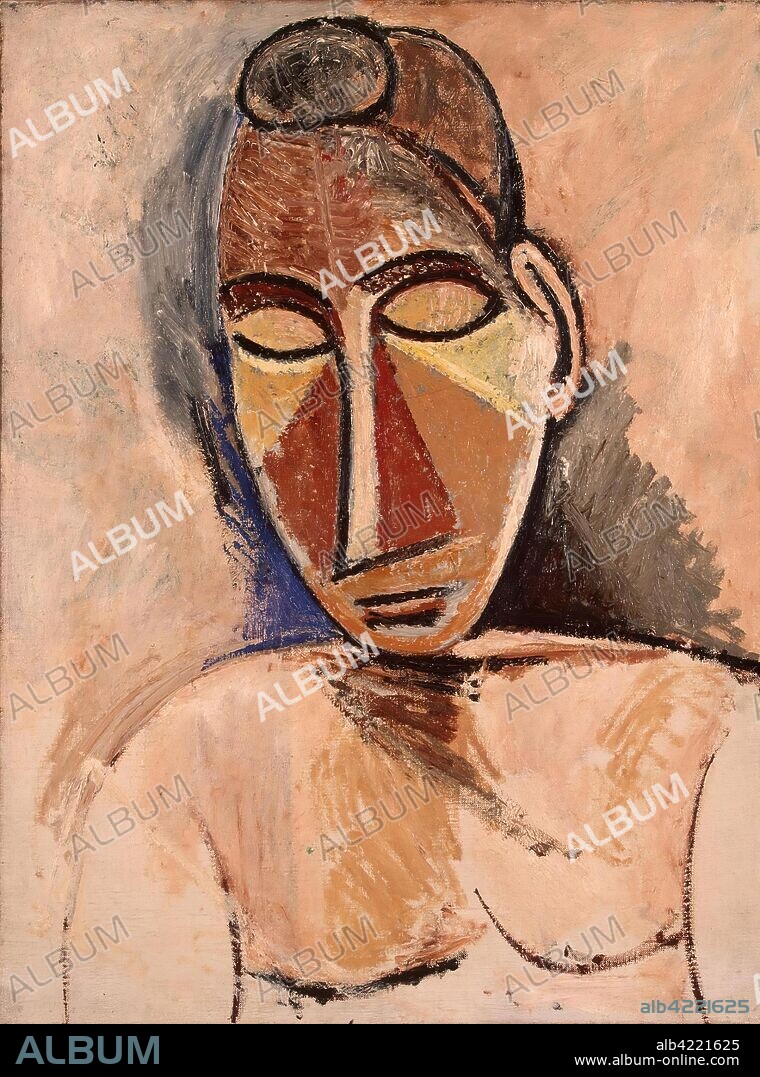 PABLO PICASSO. 'Nude (Bust)'. France, 1907. Dimensions: 61x46,5 cm.