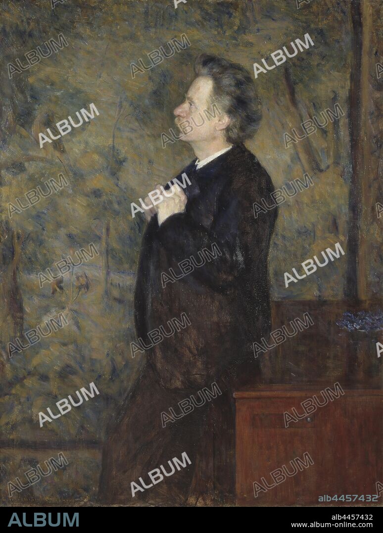 Erik Werenskiold, Edvard Grieg, composer, Composer Edvard Grieg, 1892, Oil on canvas, Height, 149 cm (58.6 inches), Width, 114 cm (44.8 inches), Signed, World War I 1892.