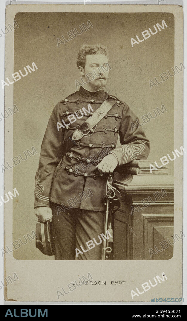 Portrait of Ferdinand Philippe Marie d'Orléans, duc d'Alençon, (1844-1910), (grandson of King Louis-Philippe), Pierson, Louis or Pierre-Louis, Photographer, Between 1870 and 1890, 2nd half of the 19th century, Graphic Arts, Photography, Albumen print, Height: 8.8 cm, Width: 5.7 cm.