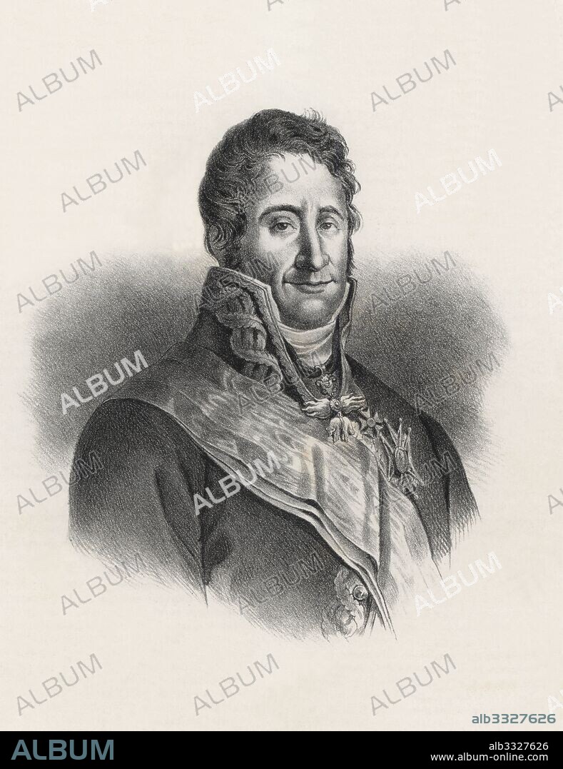 Francisco Tadeo Calomarde de Retascón y Arriá (1773-1842), militar y ministro español de Gracia y Justicia. Grabado de 1880.