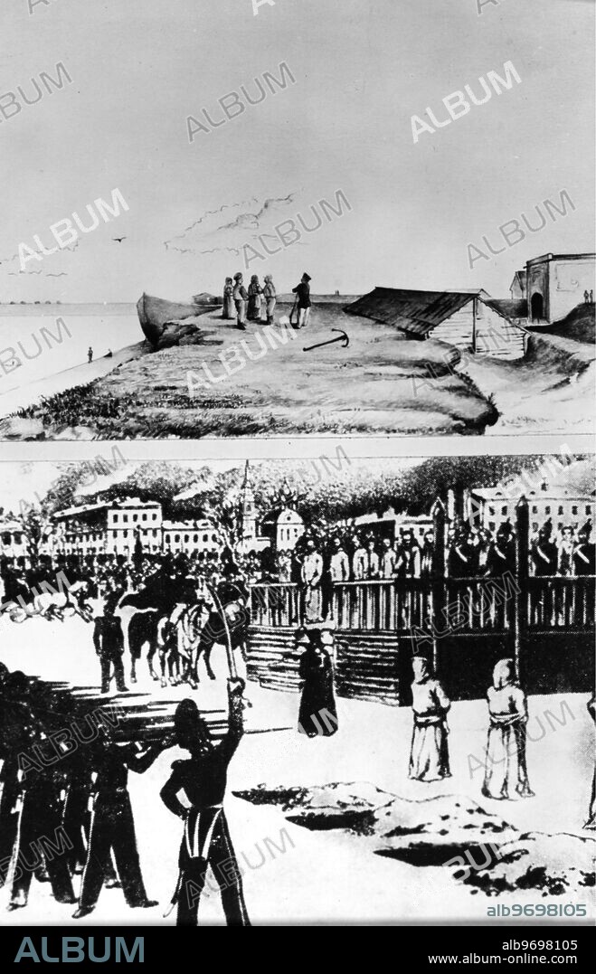 Decembrist Revolt. Dostoevsky - imprisoned and almost executed. 22 December 1849. Supplied By: SCRSS - Society for Co-operation in Russian & Soviet Studies.