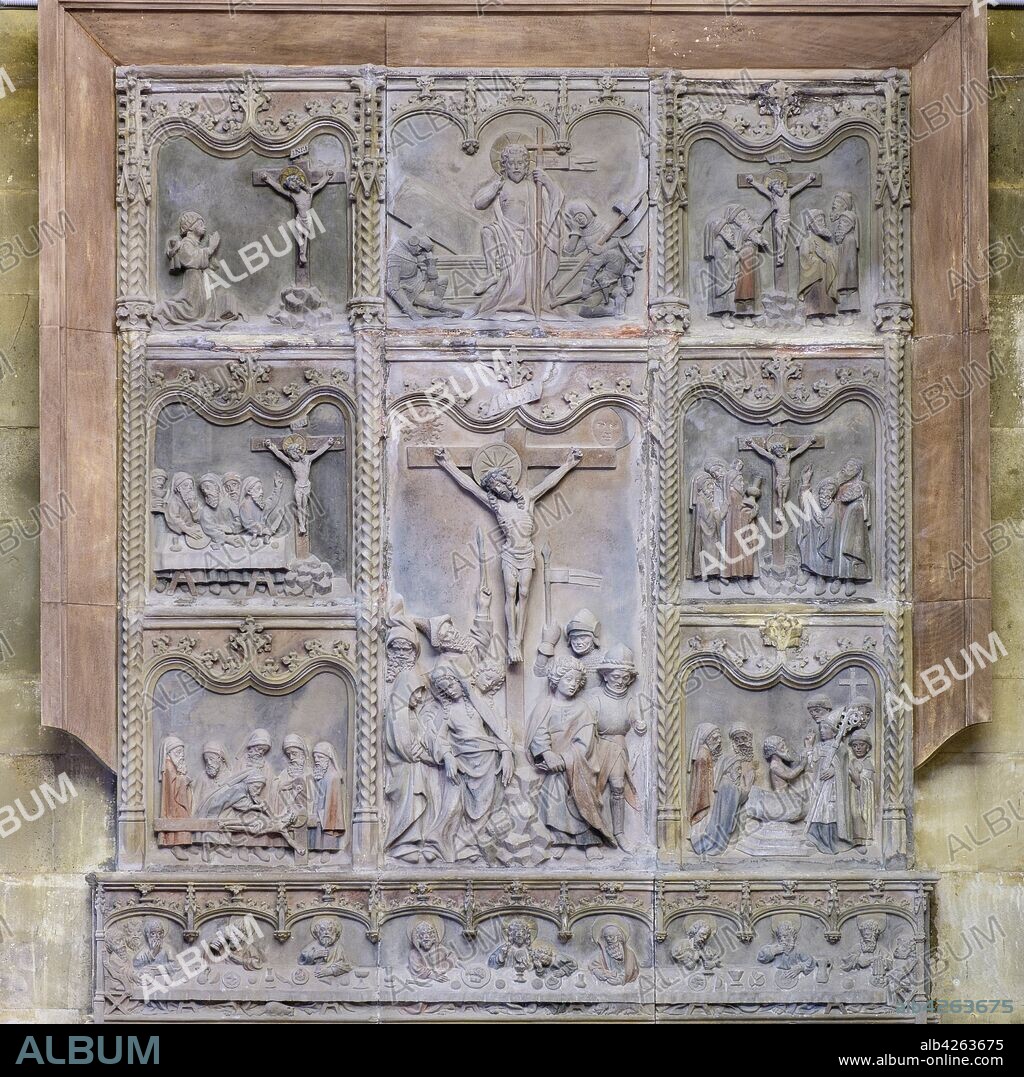 retablo de de la Passio Imaginis, gótico, Santuario de Sant Salvador, Felanitx, Mallorca, balearic islands, Spain.