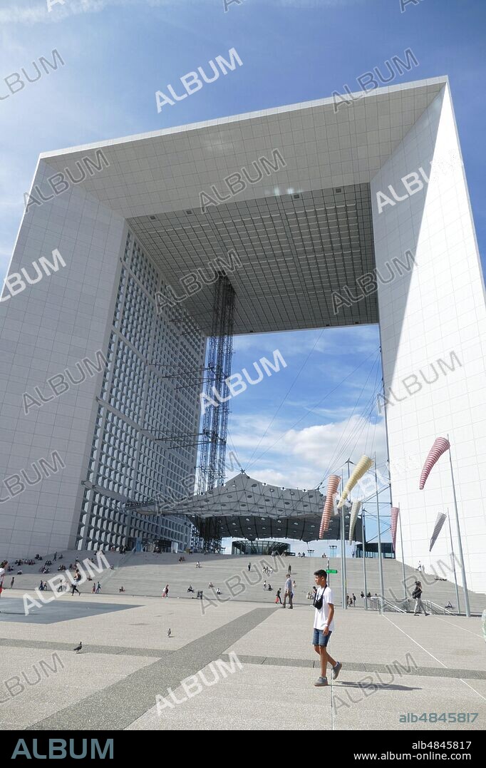 La Grande Arche de la Defense (completed 1989) is a monument and building in the business district of La Defense and in the commune of Puteaux, to the west of Paris, France.