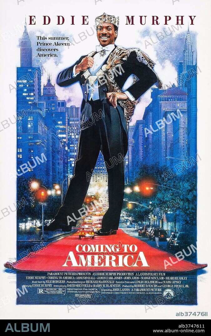 Poster de EL PRINCIPE DE ZAMUNDA, 1988 (COMING TO AMERICA), dirigida por JOHN LANDIS. Copyright PARAMOUNT PICTURES.