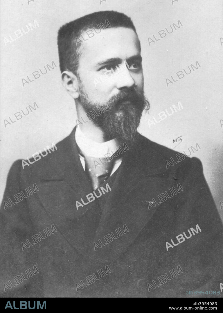 'Calmettes', c1893. Léon Charles Albert Calmette (1863-1933), French physician, bacteriologist and immunologist and an important officer of the Pasteur Institute. He discovered the Bacillus Calmette-Guérin, an attenuated form of Mycobacterium bovis used in the BCG vaccine against tuberculosis. He also developed the first antivenom for snake venom, the Calmette's serum. From the 2e collection [Felix Potin, c1893].