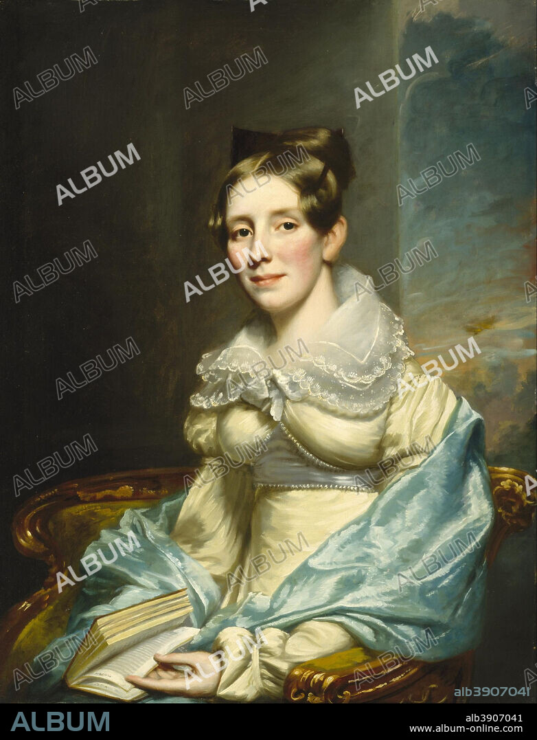 SAMUEL LOVETT WALDO. Portrait of a Woman. Date/Period: 1818/1822. Painting. Oil on scored panel. Width: 70.2 cm. Height: 90.8 cm (without frame).