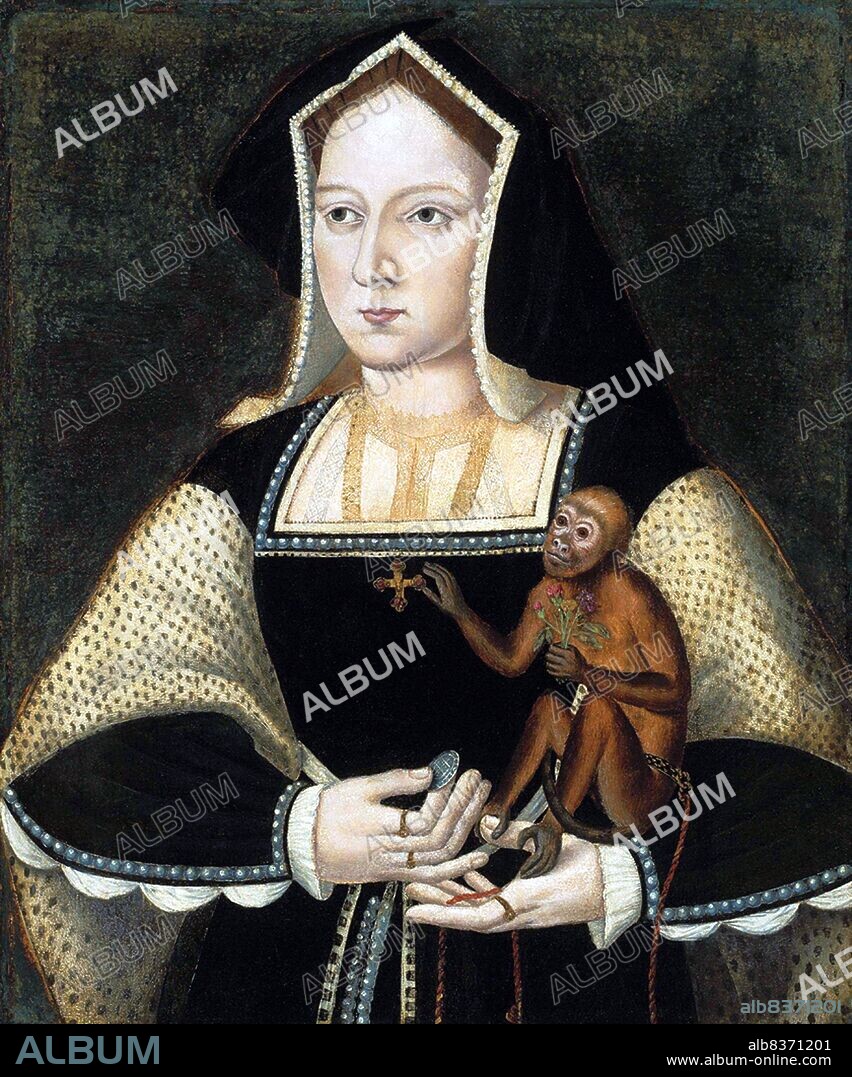 Catherine of Aragon (Castilian: Catalina; also spelled Katherine of Aragon, 16 December 1485 7 January 1536) was the Queen of England from June 1509 until May 1533 as the first wife of King Henry VIII; she was previously Princess of Wales as the wife of Prince Arthur.<br/><br/>. The daughter of Queen Isabella I of Castile and King Ferdinand II of Aragon, Catherine was three years old when she was betrothed to Prince Arthur, heir apparent to the English throne. They married in 1501, and Arthur died five months later. In 1507, she held the position of ambassador for the Spanish Court in England, becoming the first female ambassador in European history. Catherine subsequently married Arthur's younger brother, the recently succeeded Henry VIII, in 1509.<br/><br/>. She died at Kimbolton Castle on 7 January 1536.