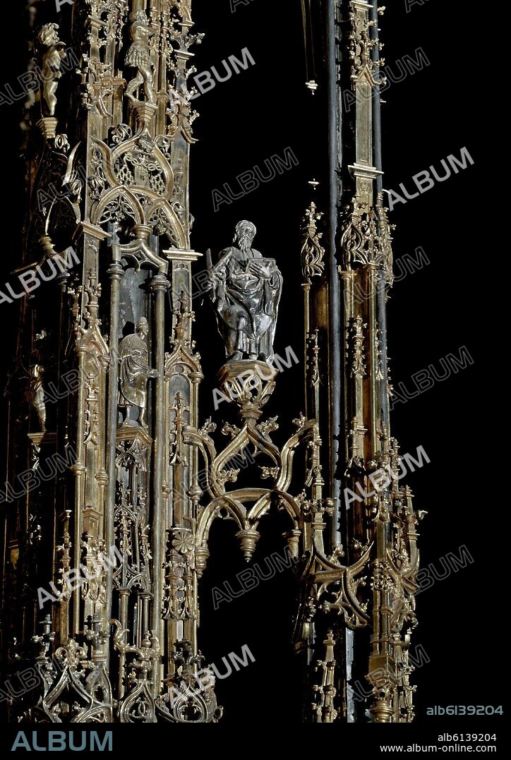 ENRIQUE DE ARFE (1475-1545). DETALLE DE LA CUSTODIA DE LA CATEDRAL DE TOLEDO - SIGLO XV.