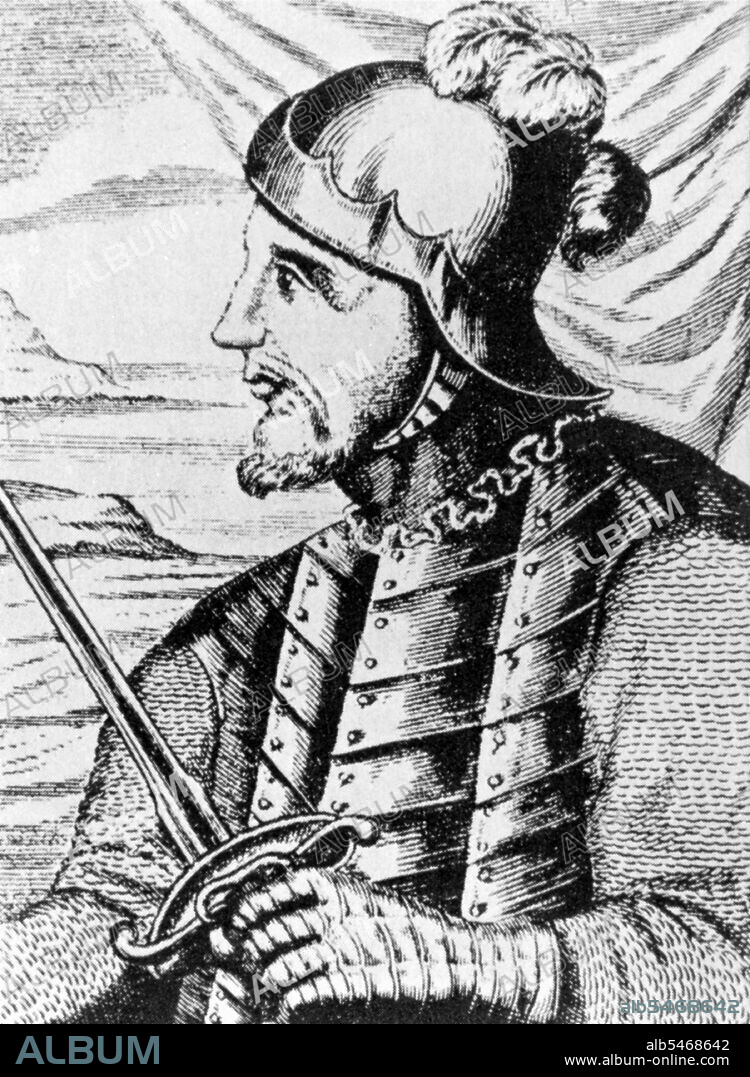 Vasco Núñez de Balboa (c. 1475—1519) was a Spanish explorer, governor, and conquistador. He is best known for having crossed the Isthmus of Panama to the Pacific Ocean in 1513, becoming the first European to lead an expedition to have seen or reached the Pacific from the New World. He traveled to the New World in 1500 and, after some exploration, settled on the island of Hispaniola (now Dominican Republic and Haiti). He founded the settlement of Santa María la Antigua del Darién in present-day Colombia in 1510, which was the first permanent European settlement on the mainland of the Americas (a settlement by Alonso de Ojeda the previous year at San Sebastián de Urabá had already been abandoned).