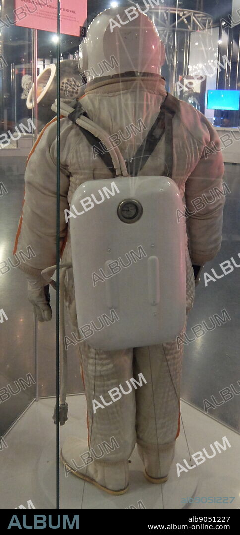 Berkut spacesuit worn by Alexei Leonov for the first spacewalk. Alexei Arkhipovich Leonov (1934-)a retired Soviet/Russian cosmonaut, Air Force Major general, writer and artist.