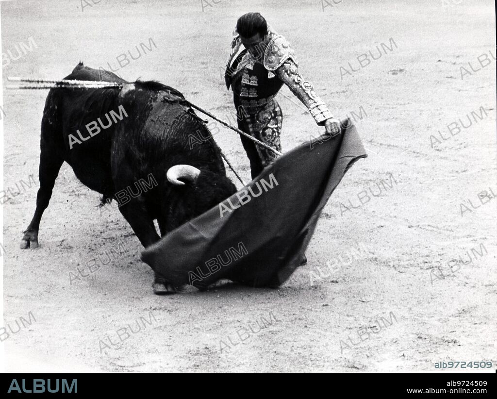 Madrid, 05/26/1971. 12th bullfight of the San Isidro Fair. Antonio Ordoñez naturalizes one of the bulls of the Duke of Pinohermoso.