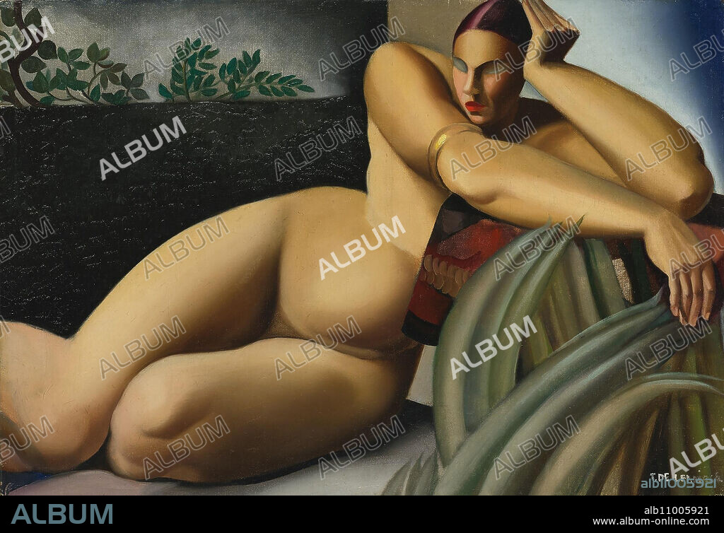 TAMARA DE LEMPICKA. Nu sur une terrasse.