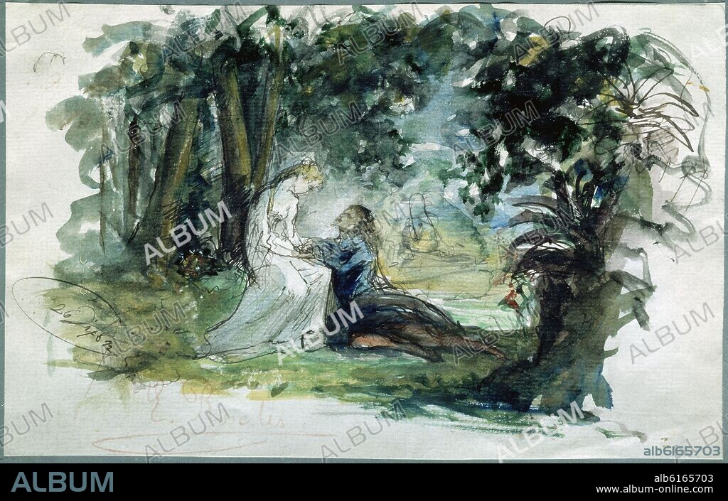 EDUARDO ROSALES GALLINAS. HAMLET Y OFELIA - SIGLO XX.