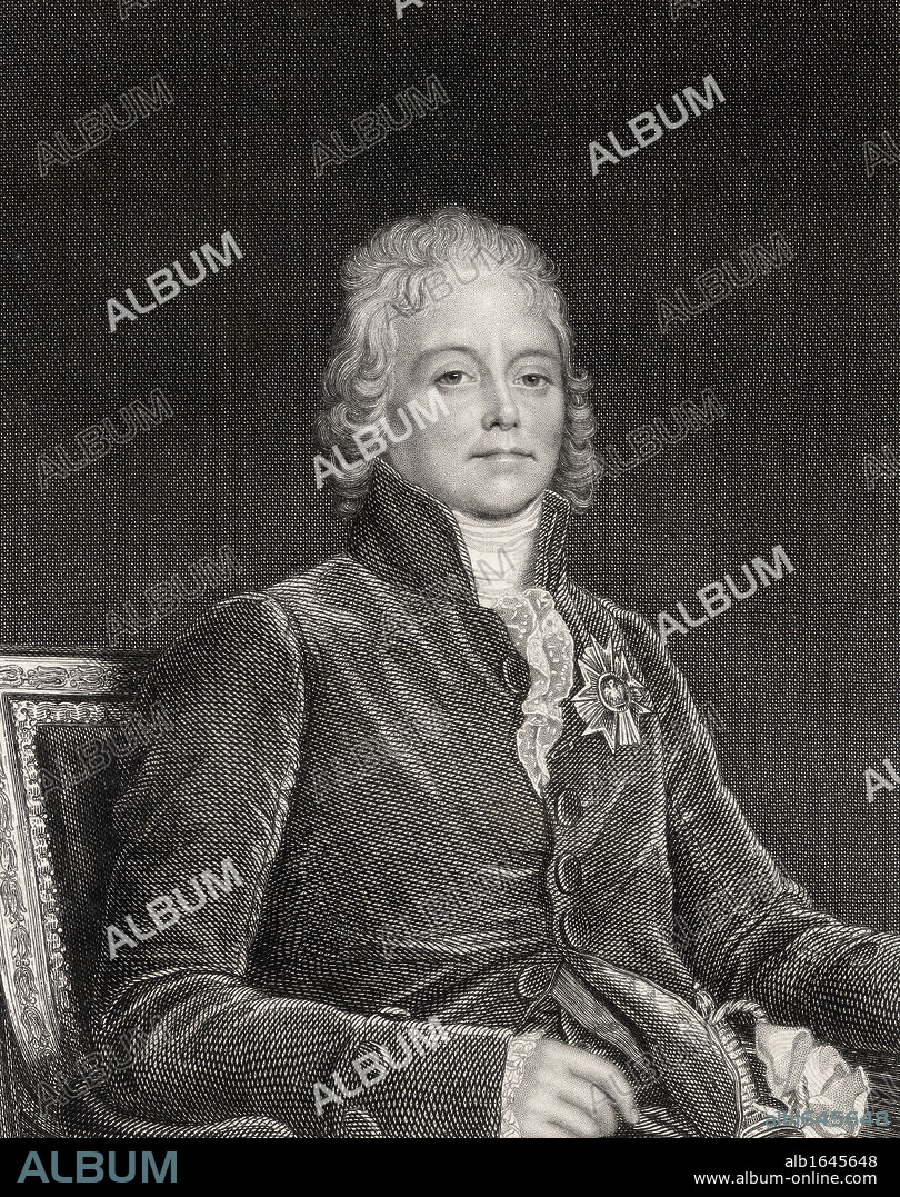 Charles Maurice de Talleyrand Perigord 1754-1838 French politician and diplomat Engraved by W H Mote from the book Historical Sketches of Statesmen published London 1843.