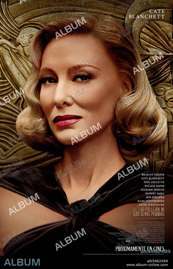 CATE BLANCHETT en EL CALLEJON DE LAS ALMAS PERDIDAS, 2021 (NIGHTMARE ALLEY), dirigida por GUILLERMO DEL TORO. Copyright Fox Searchlight Pictures/Double Dare You (DDY).