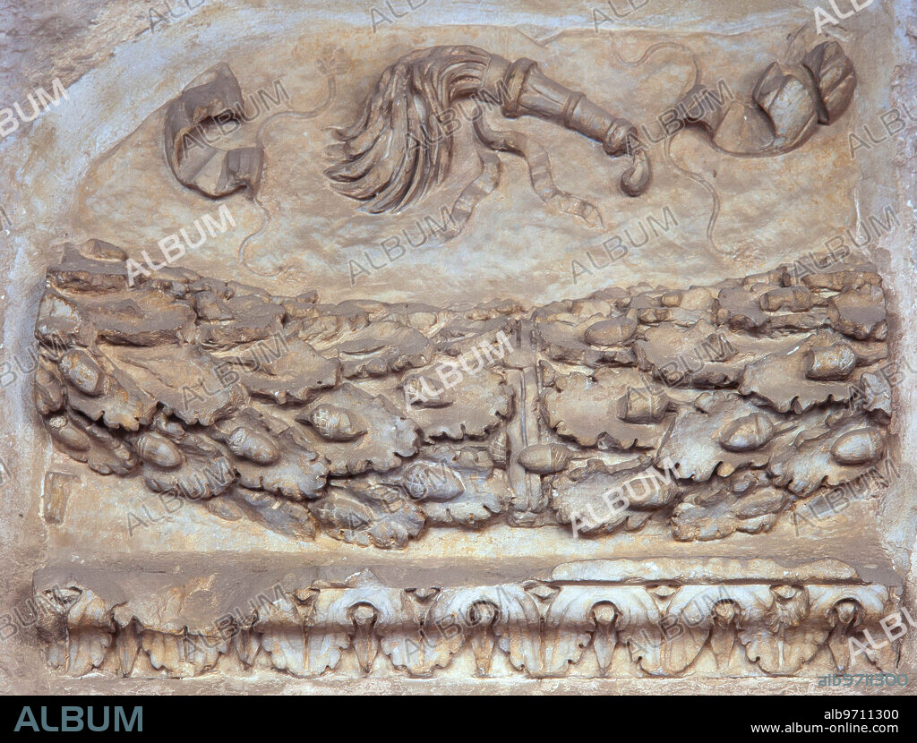 Relieve romano. Catedral de Santa Tecla de Tarragona.