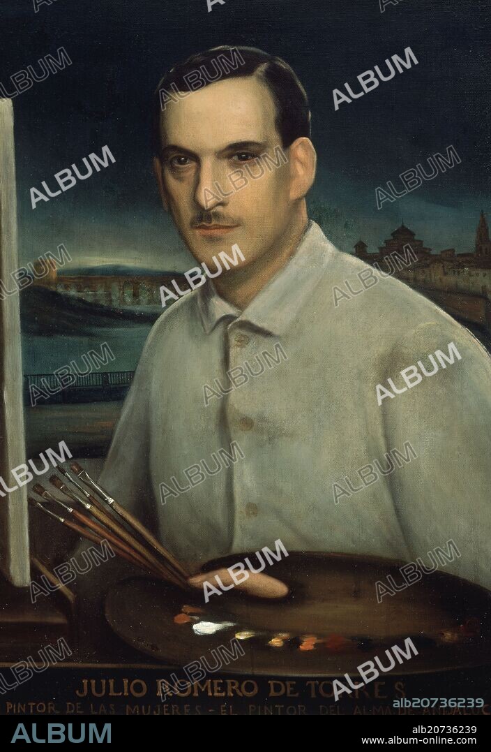 JULIO ROMERO DE TORRES. AUTORRETRATO - SIGLO XX.