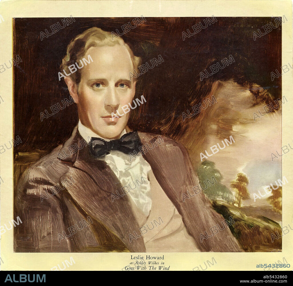 LESLIE HOWARD in GONE WITH THE WIND, 1939, directed by GEORGE CUKOR and VICTOR FLEMING. Copyright M.G.M.
