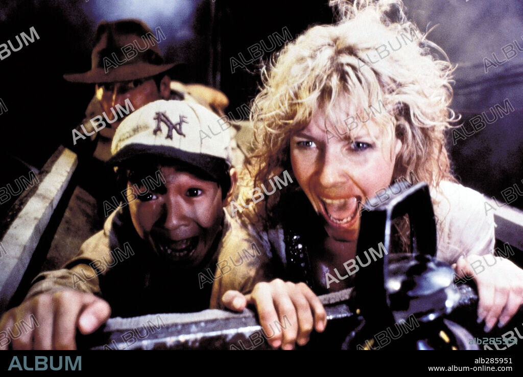 KATE CAPSHAW and KE HUY QUAN in INDIANA JONES AND THE TEMPLE OF DOOM, 1984, directed by STEVEN SPIELBERG. Copyright LUCASFILM LTD/PARAMOUNT.