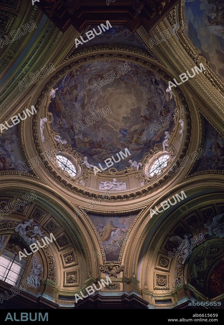 CORRADO GIAQUINTO (1703-1766). CUPULA DE LA CAPILLA DEL PALACIO REAL DE MADRID - SIGLO XVIII.
