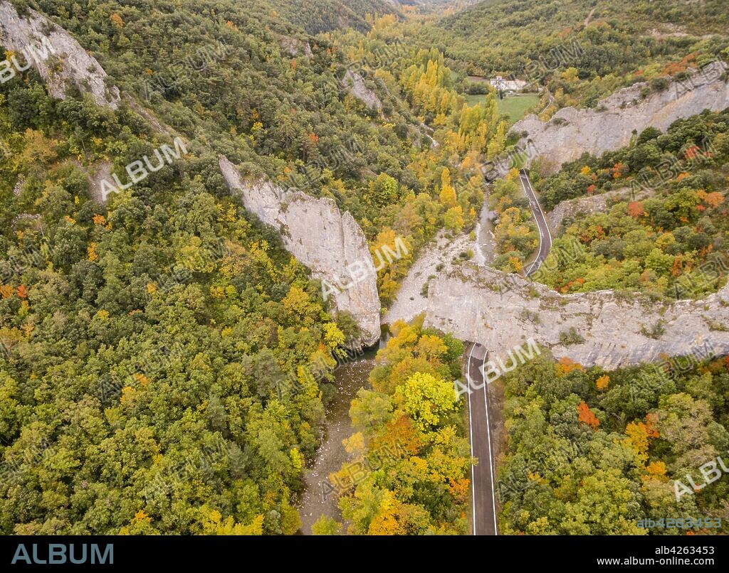 Foz de biniés, cordillera pirenaica, provincia de Huesca, Aragón , Spain, europe.