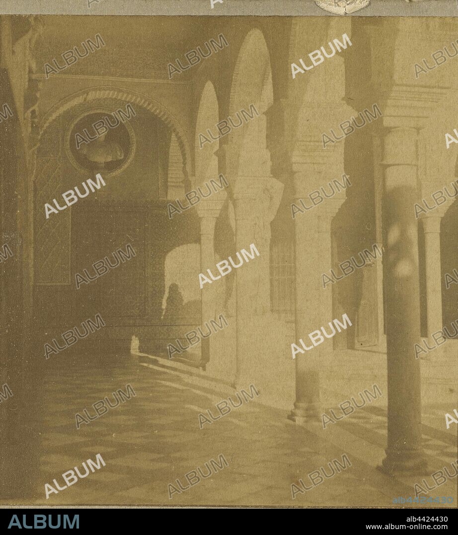 Sevilla, Casa de Pilatos Galeria, Luis Leon Masson (Spanish, active about 1858 - 1874), 1860s, Albumen silver print.